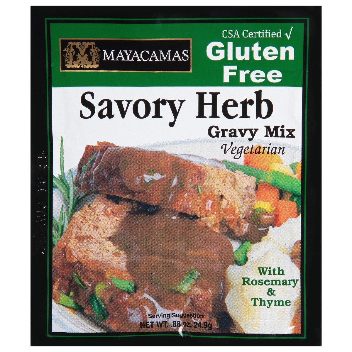 slide 2 of 11, Mayacamas Gluten Free Vegetarian Savory Herb Gravy Mix 0.88 oz, 0.88 oz