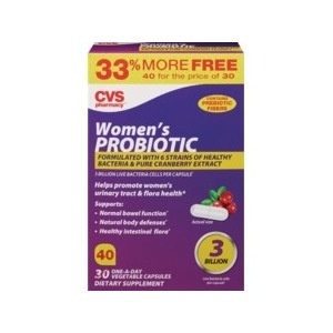 slide 1 of 1, CVS Pharmacy Women's Probiotic One A Day Capsules, 40 ct