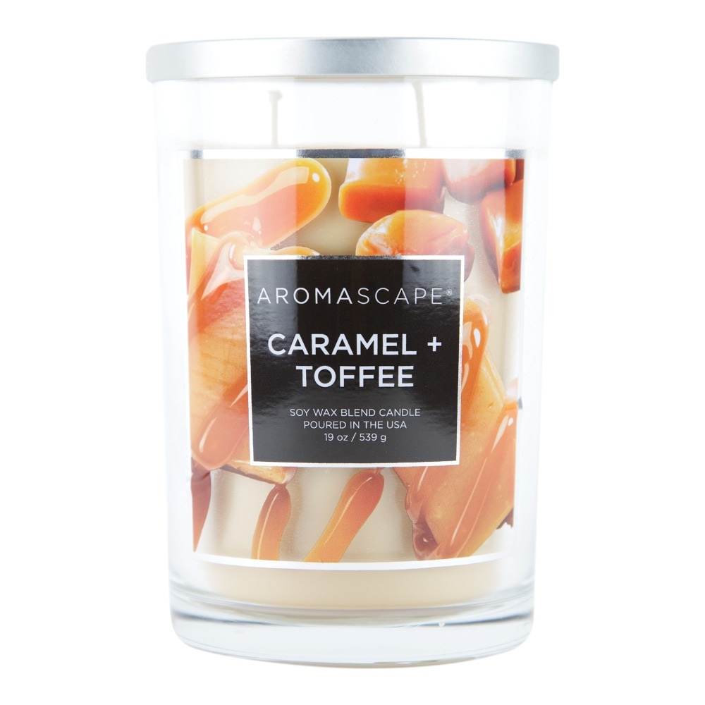 slide 1 of 1, Chesapeake Bay Candle Aromascape Jar Candle Caramel + Toffee, 19 oz