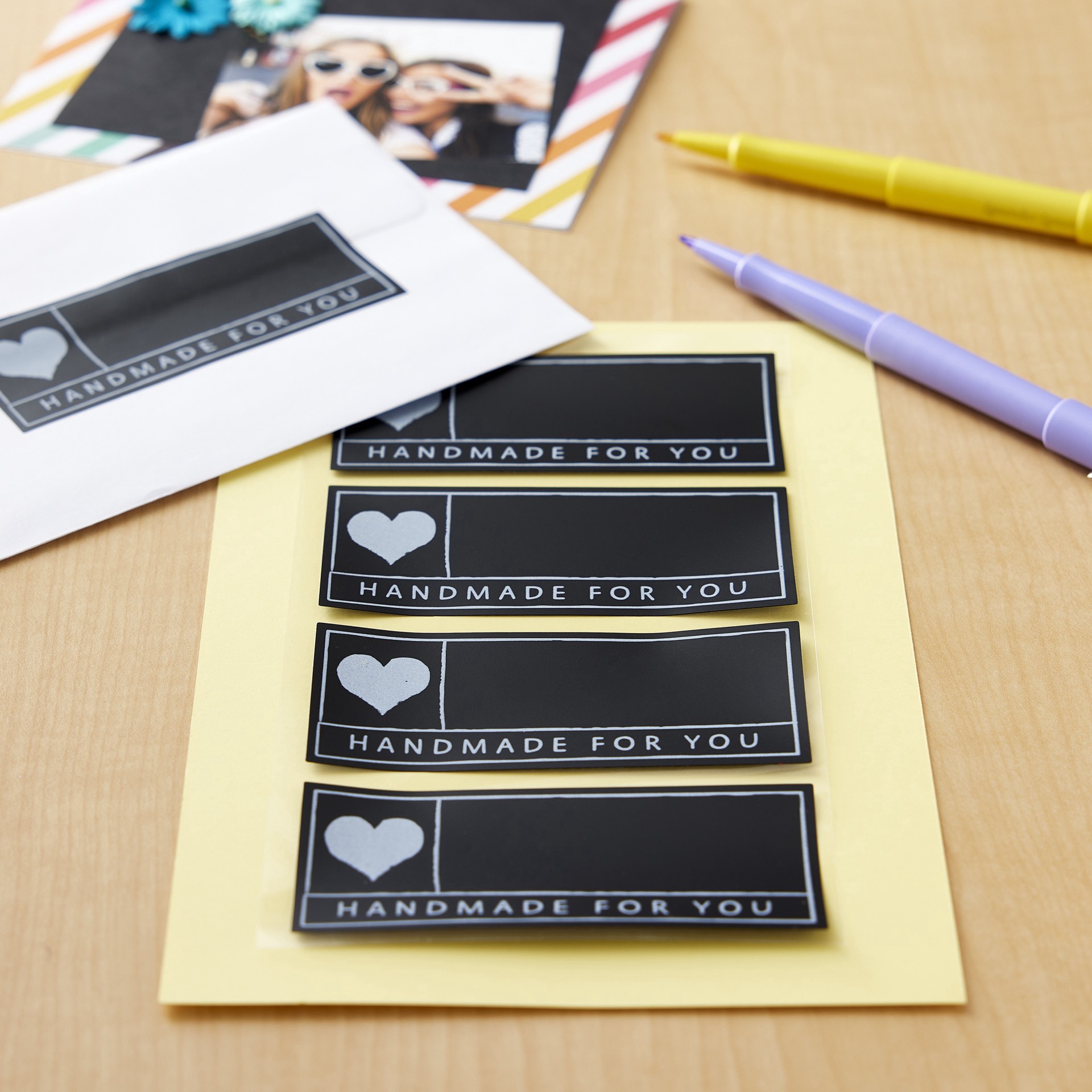slide 4 of 5, Handmade For You Label Stickers By Recollections, 98mm x 180mm