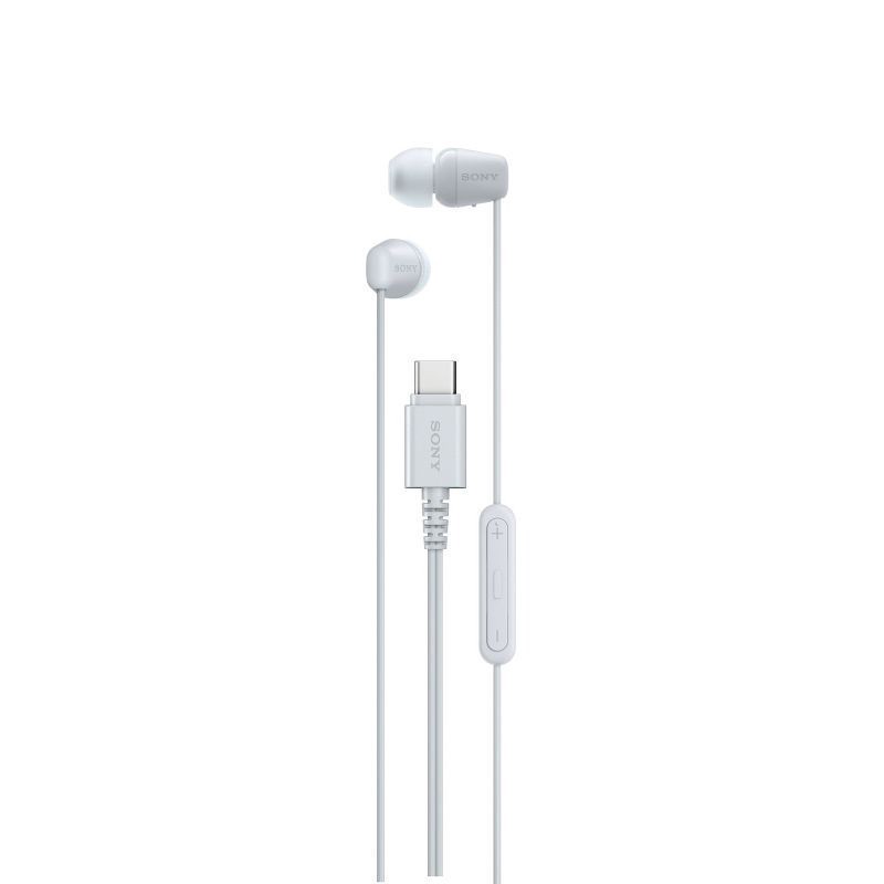 slide 1 of 5, Sony IER-EX15C/W USB-C In-Ear Headphones - White, 1 ct