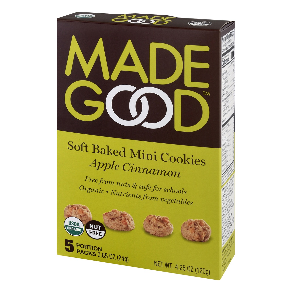 slide 3 of 10, MadeGood Mini Apple Cinnamon Cookies, 4.25 oz