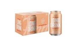 The Finnish Long Drink Gluten Free Peach Gin - 6 x 12 fl oz Cans