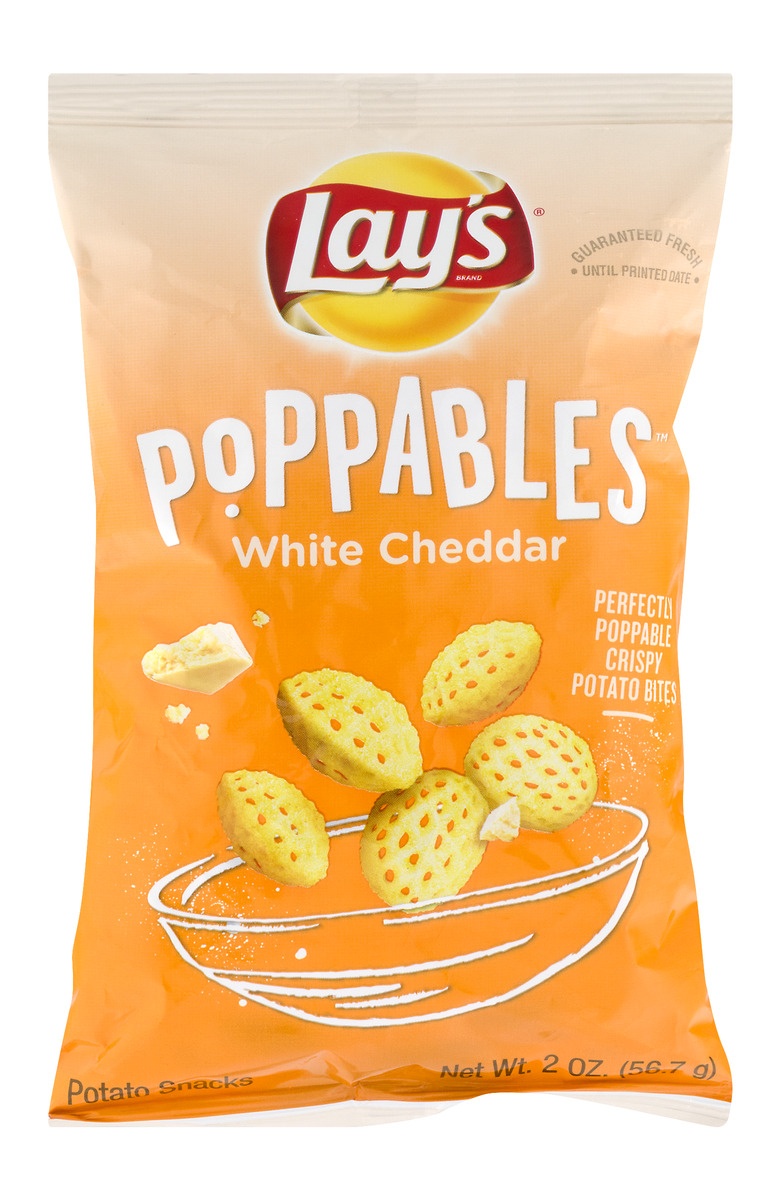 slide 1 of 3, Lay's Poppables White Cheddar, 2 oz