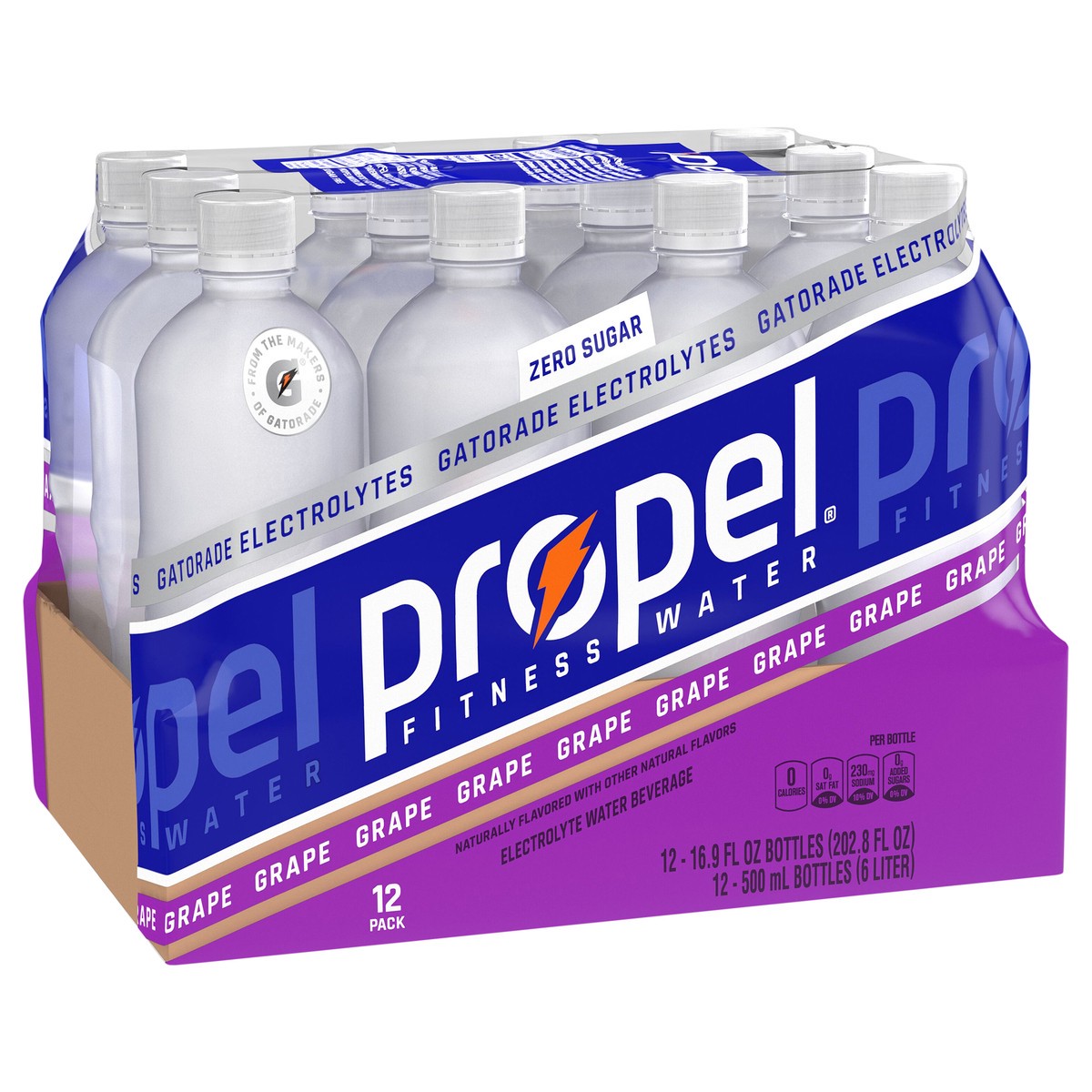 slide 3 of 3, Propel Electrolyte Water Beverage, 12 ct