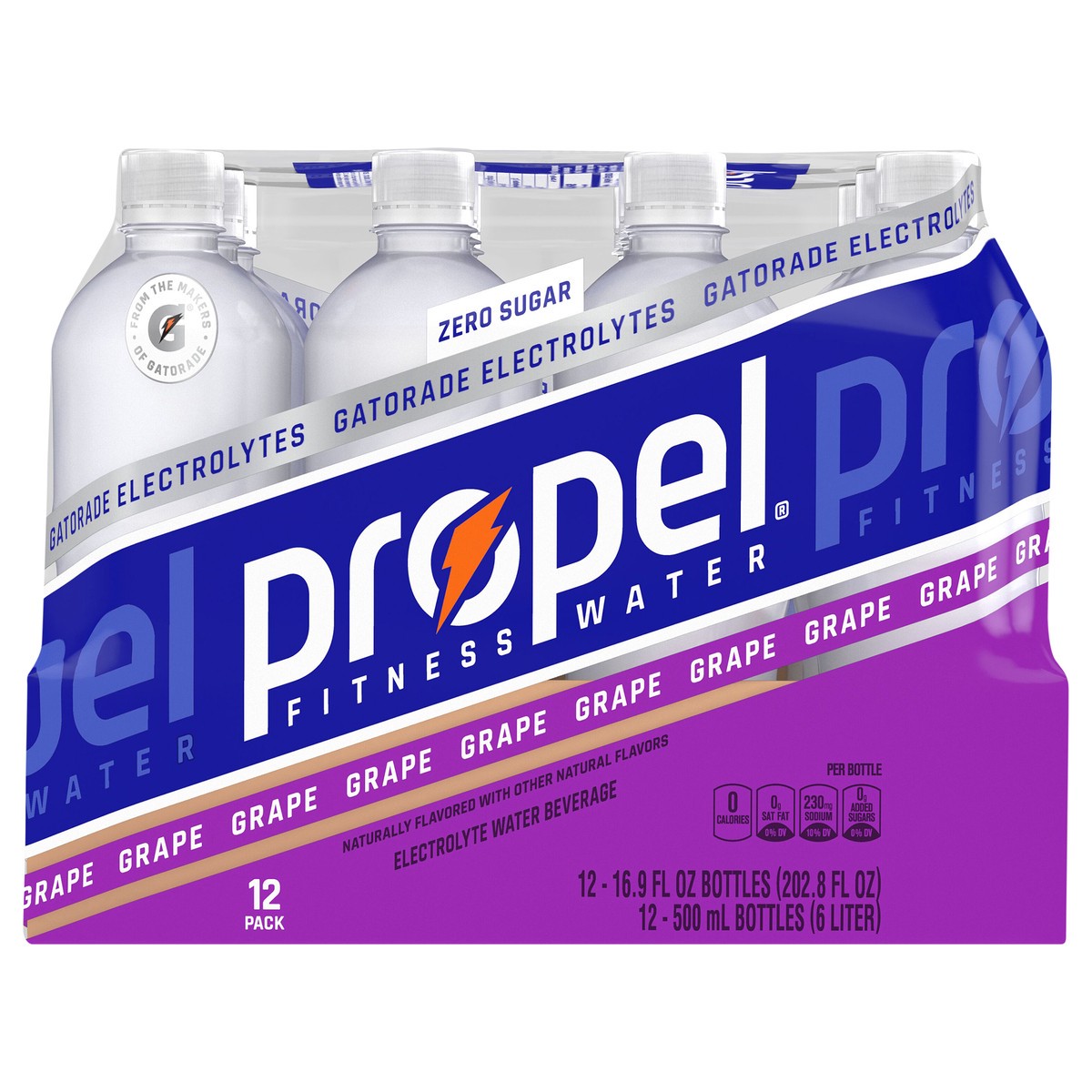 slide 1 of 3, Propel Electrolyte Water Beverage, 12 ct