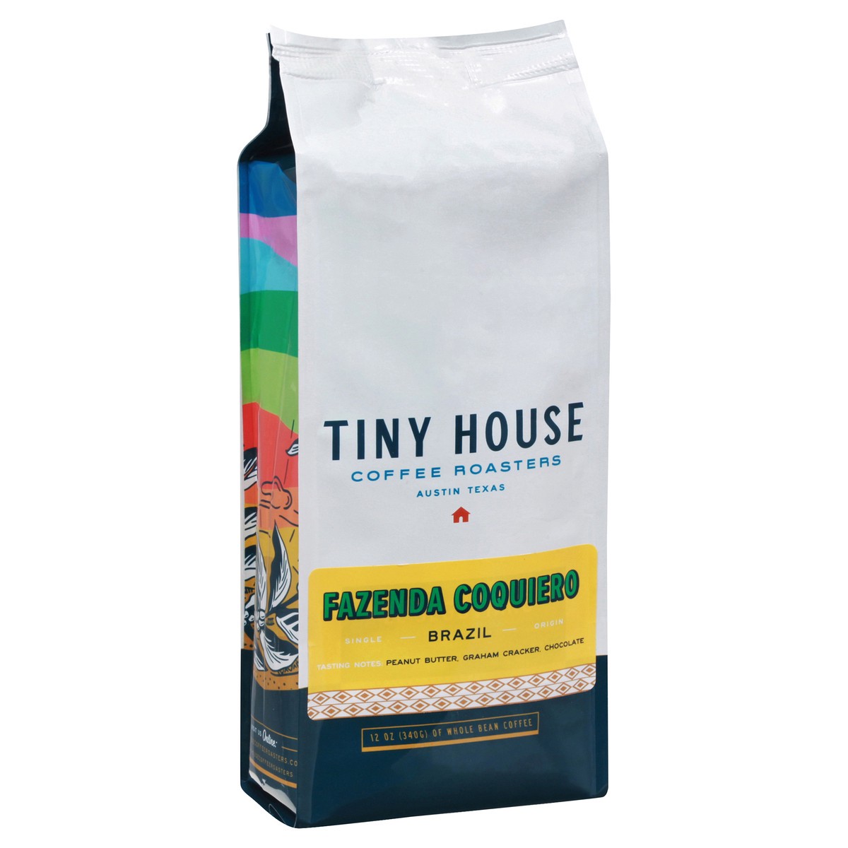 slide 2 of 9, Tiny House Coffee Roasters Tiny House Coffee Tres Barras Brazil Whole Bean Coffee - 12 oz, 12 oz