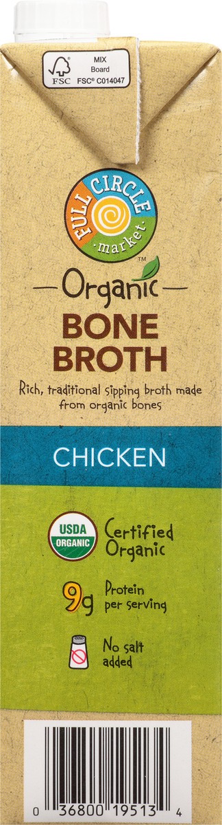 slide 5 of 9, Full Circle Market Organic Chicken Bone Broth 32 oz, 32 oz