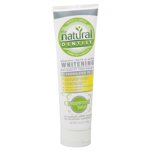 slide 1 of 2, The Natural Dentist Whiten Peppermint Toothpaste, 5 oz