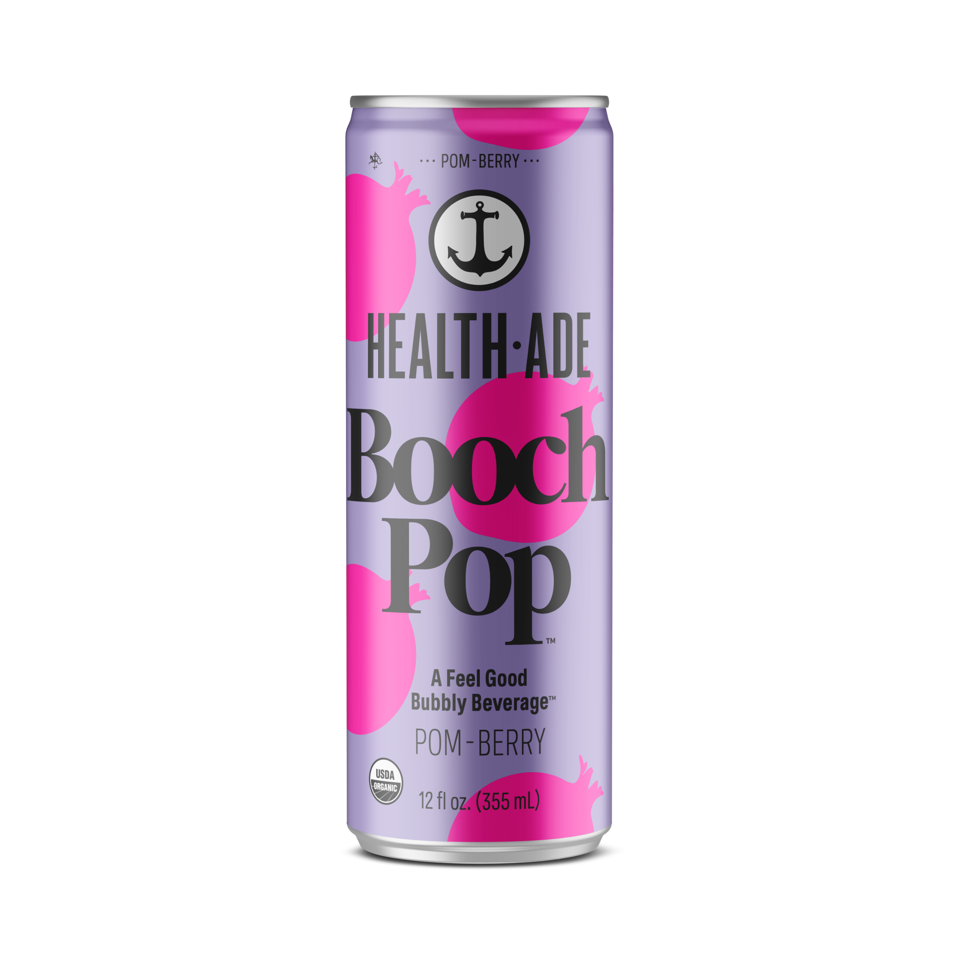 slide 1 of 1, Health Aide Booch Pop, Pom-Berry, 12 fl oz