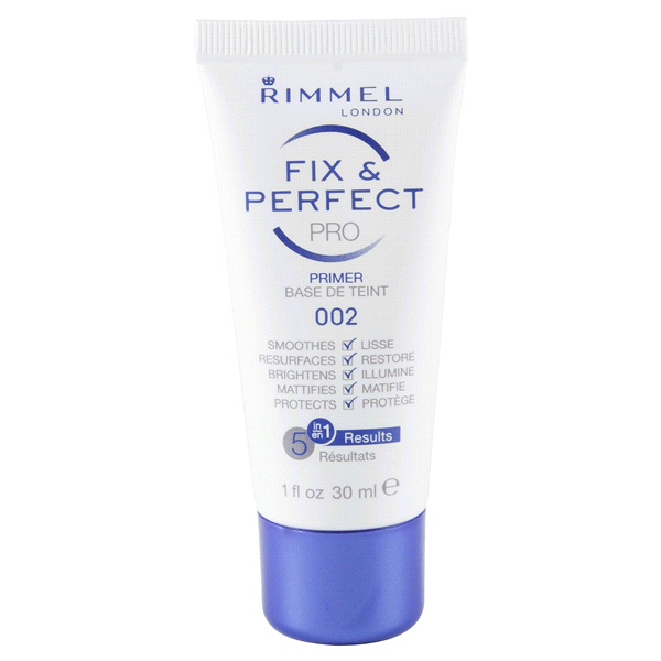 slide 1 of 1, Rimmel London Fix & Perfect Pro Primer 002, 1 oz