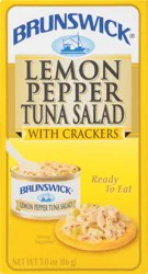 Brunswick Lemon Pepper Tuna Salad with Crackers 3 oz