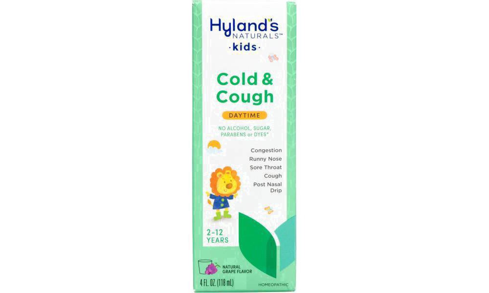 slide 10 of 42, Hyland's Naturals Kids Daytime Natural Grape Flavor Cold & Cough 4 fl oz, 4 fl oz