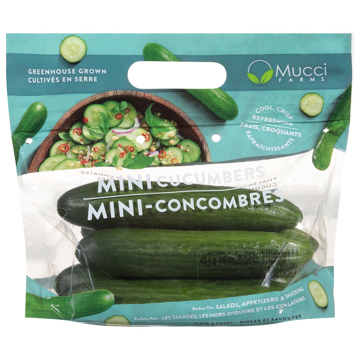 slide 8 of 12, Mucci Farms Cucumbers Mini 16 oz, 16 oz