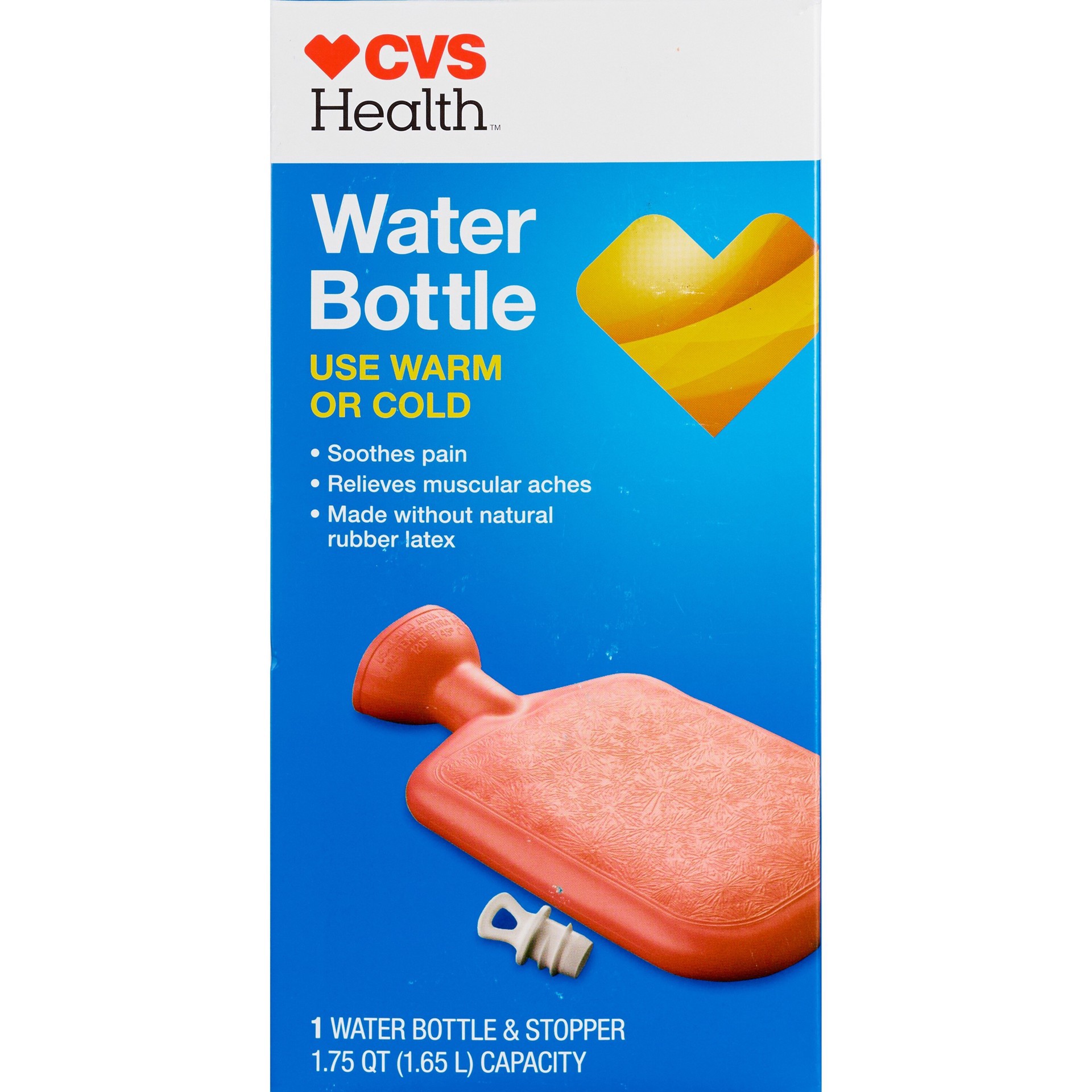 slide 1 of 1, CVS Health Warm Or Cold Water Bottle, 1 ct