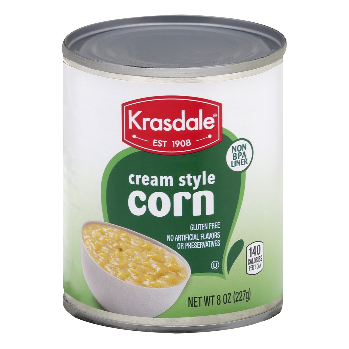 slide 2 of 13, Krasdale Cream Style Corn 8 oz, 8 oz