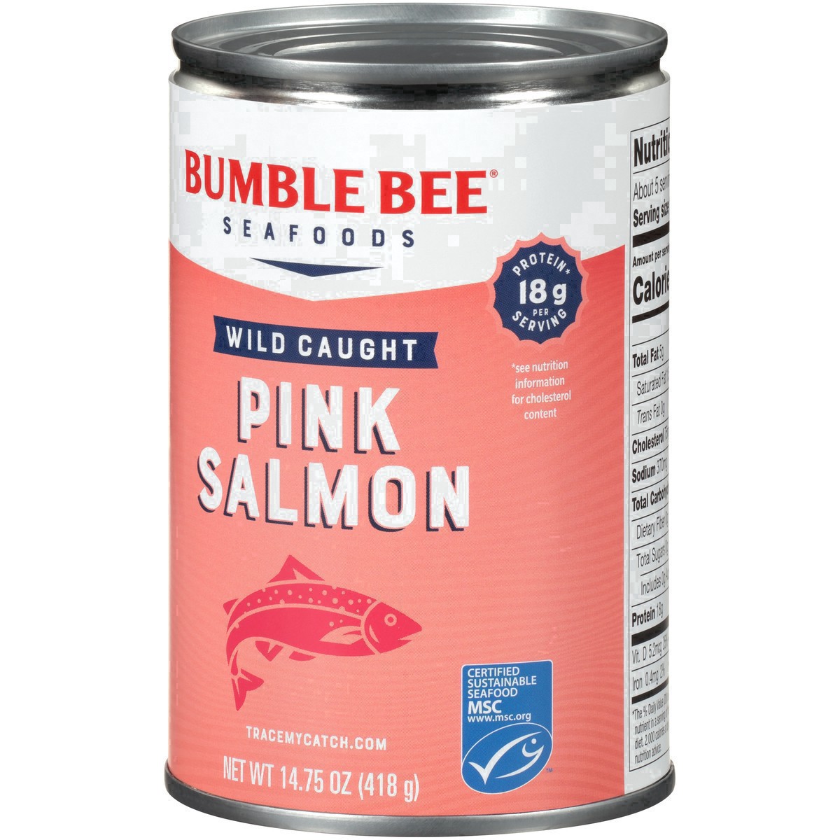 slide 17 of 35, Bumble Bee Premium Wild Pink Salmon 14.75oz, 14.75 oz