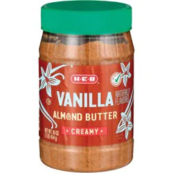 H-E-B Creamy Almond Butter – Vanilla