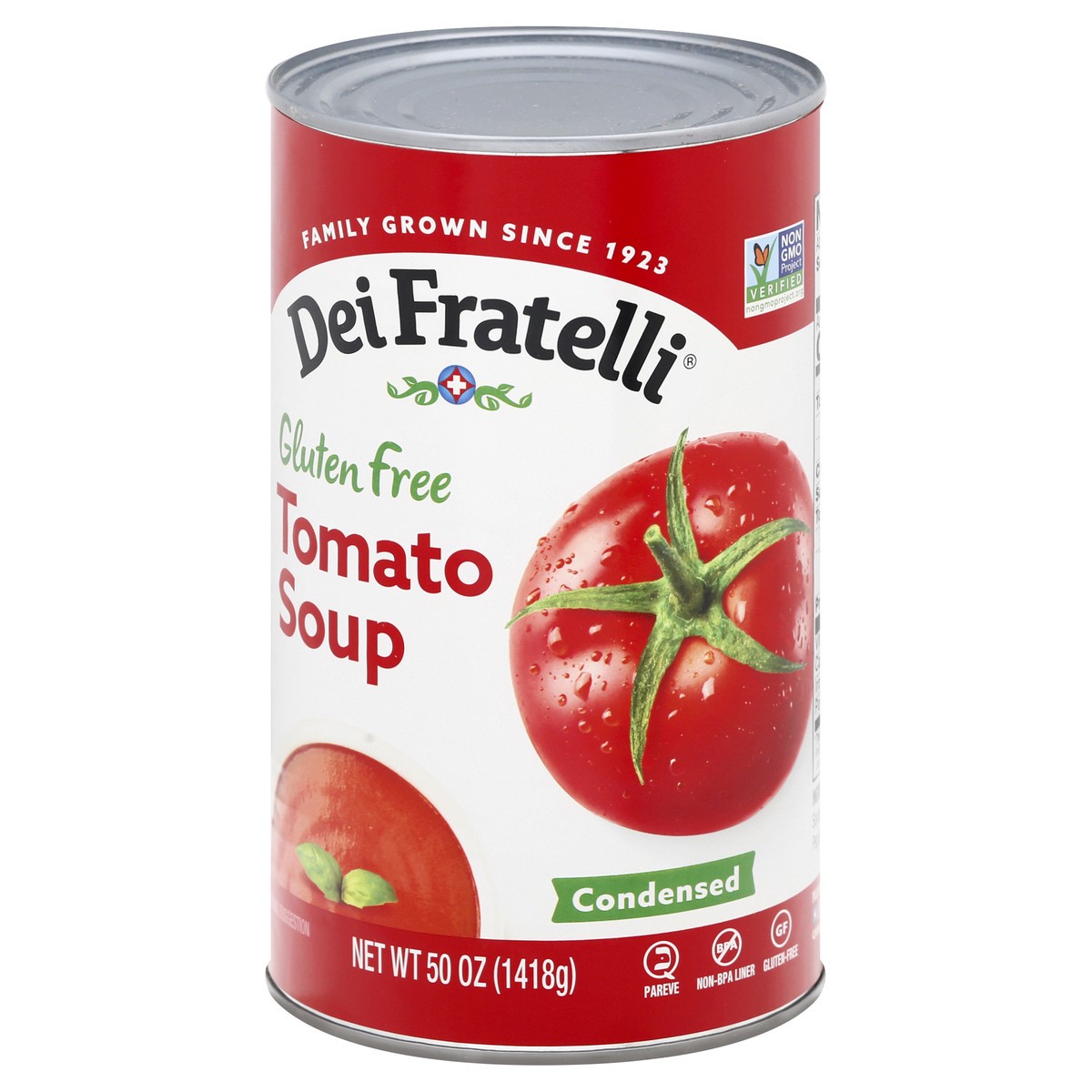 slide 11 of 13, Dei Fratelli Gluten Free Condensed Tomato Soup 50 oz, 50 oz