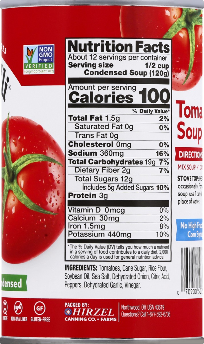slide 9 of 13, Dei Fratelli Gluten Free Condensed Tomato Soup 50 oz, 50 oz
