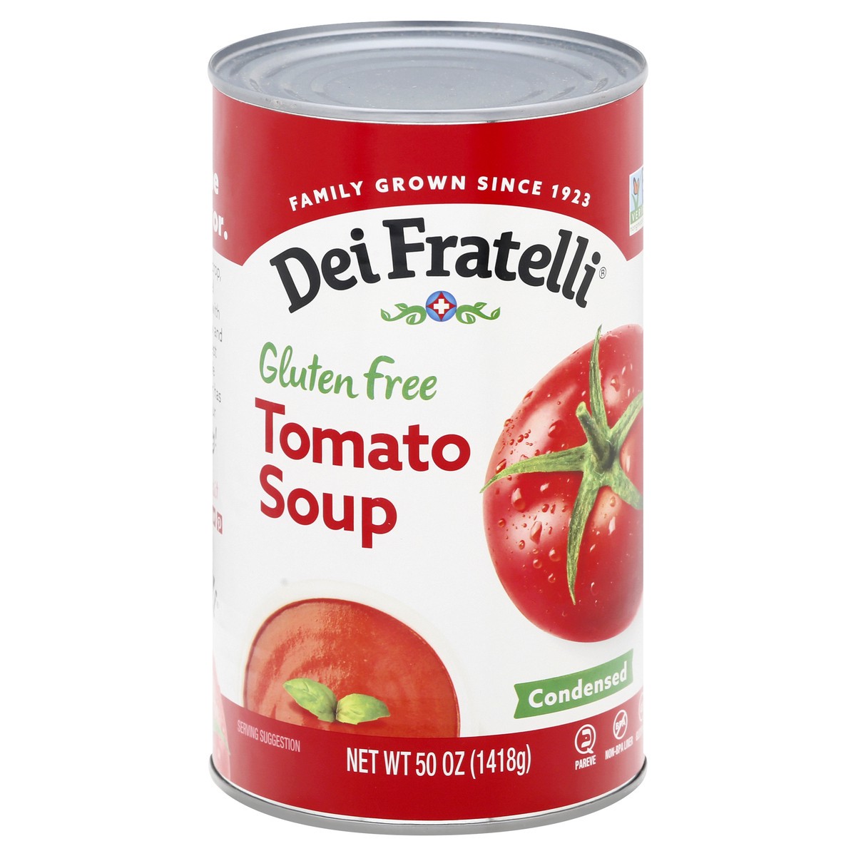 slide 2 of 13, Dei Fratelli Gluten Free Condensed Tomato Soup 50 oz, 50 oz