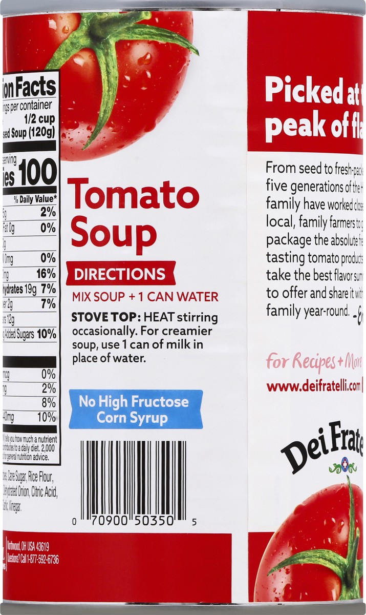 slide 13 of 13, Dei Fratelli Gluten Free Condensed Tomato Soup 50 oz, 50 oz