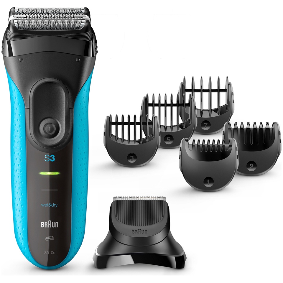 slide 1 of 2, Braun Series 3 Shave & Style 3-In-1 Wet & Dry Men's Rechargeable Electric Shaver - 3010BT, 1 ct