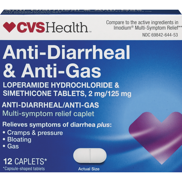 slide 1 of 1, CVS Health Loperamide Simethicone, 1 ct