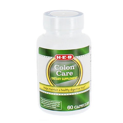 slide 1 of 1, H-E-B Colon Care, 60 ct