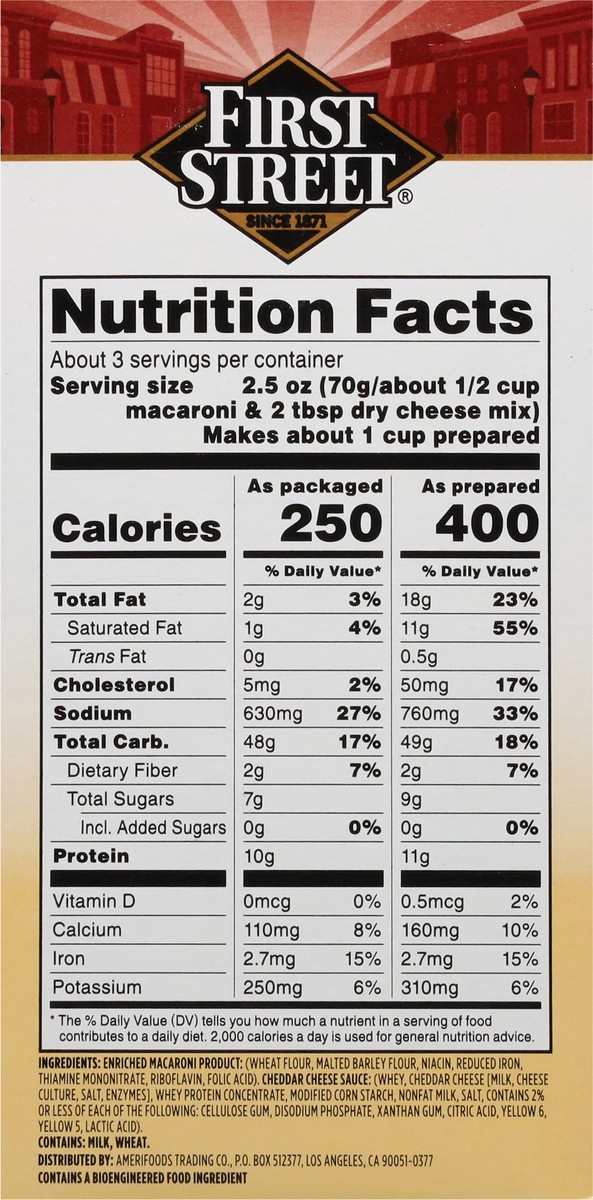 slide 7 of 13, First Street Mac & Cheese Thick & Creamy - 7.25 oz, 7.25 oz