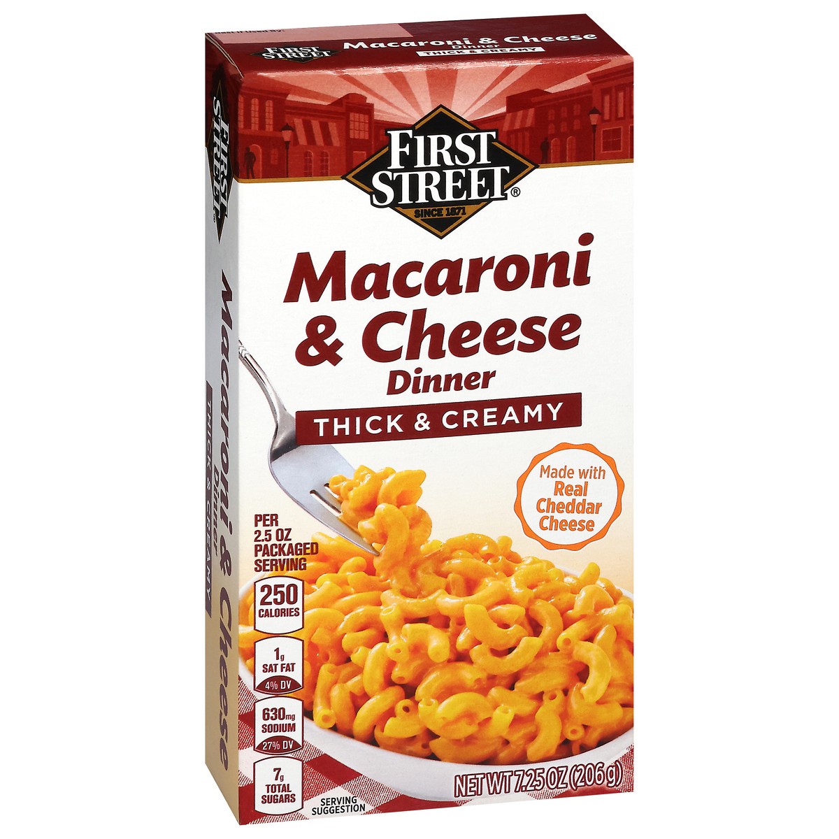 slide 3 of 13, First Street Mac & Cheese Thick & Creamy - 7.25 oz, 7.25 oz