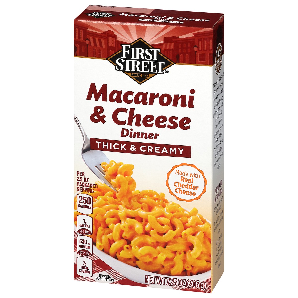 slide 5 of 13, First Street Mac & Cheese Thick & Creamy - 7.25 oz, 7.25 oz