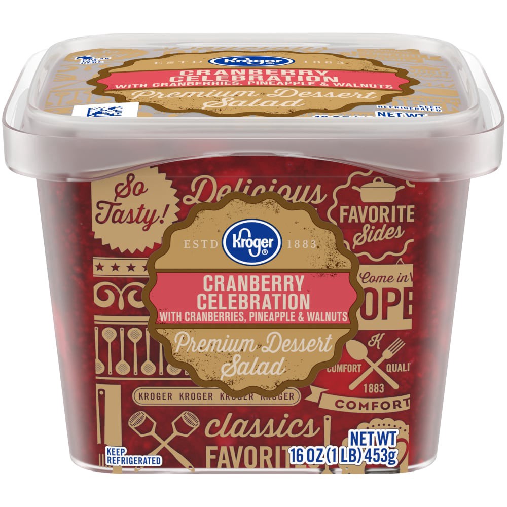 slide 3 of 3, Kroger Cranberry Celebration Dessert Salad, 16 oz