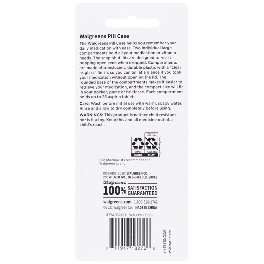 slide 2 of 2, Walgreens Daily Pill Case Pocket Size, 1 ct
