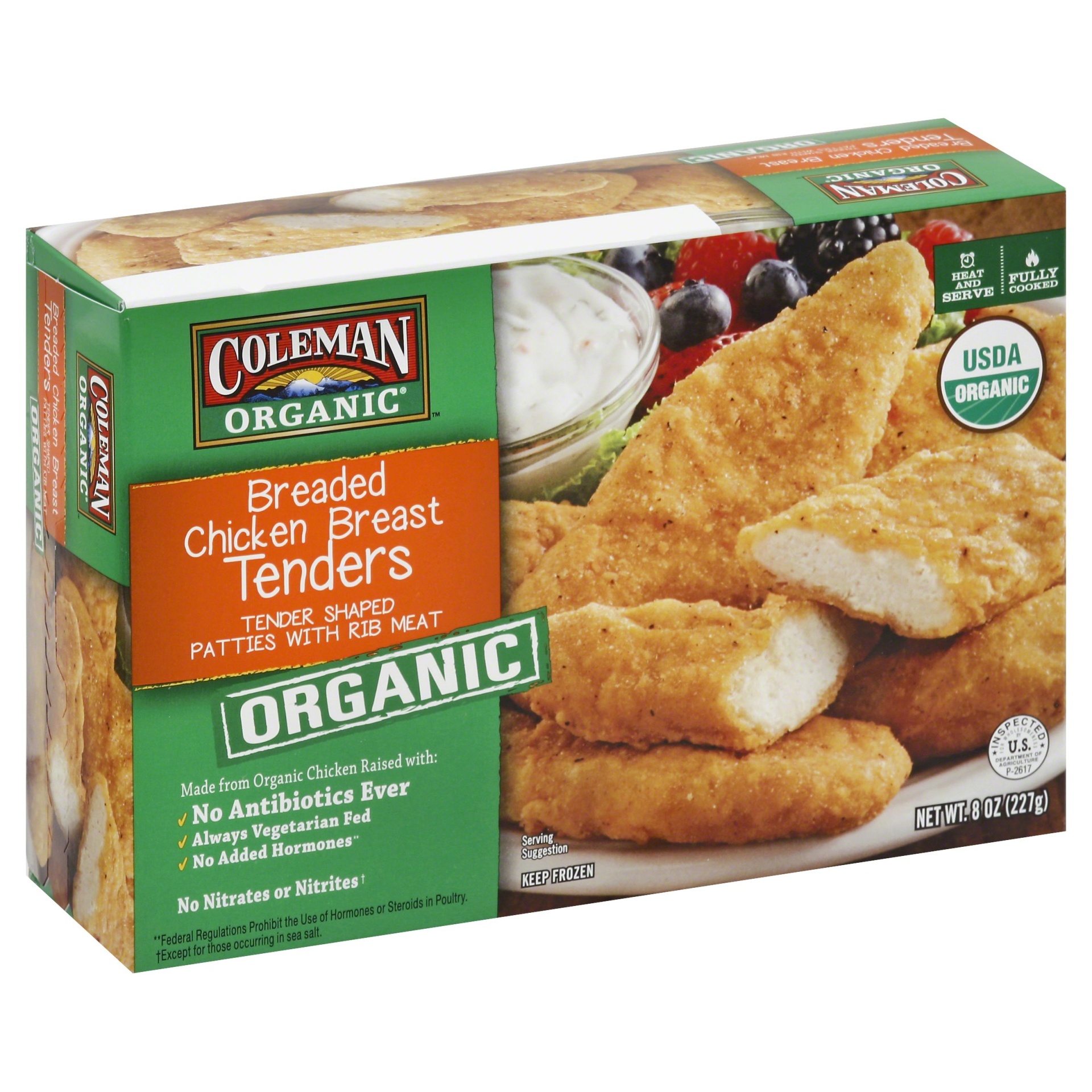 slide 1 of 1, Coleman Organic Chicken Tenders, 8 oz