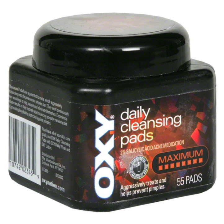 slide 1 of 1, OXY Maximum Daily Cleansing Pads, 55 ct