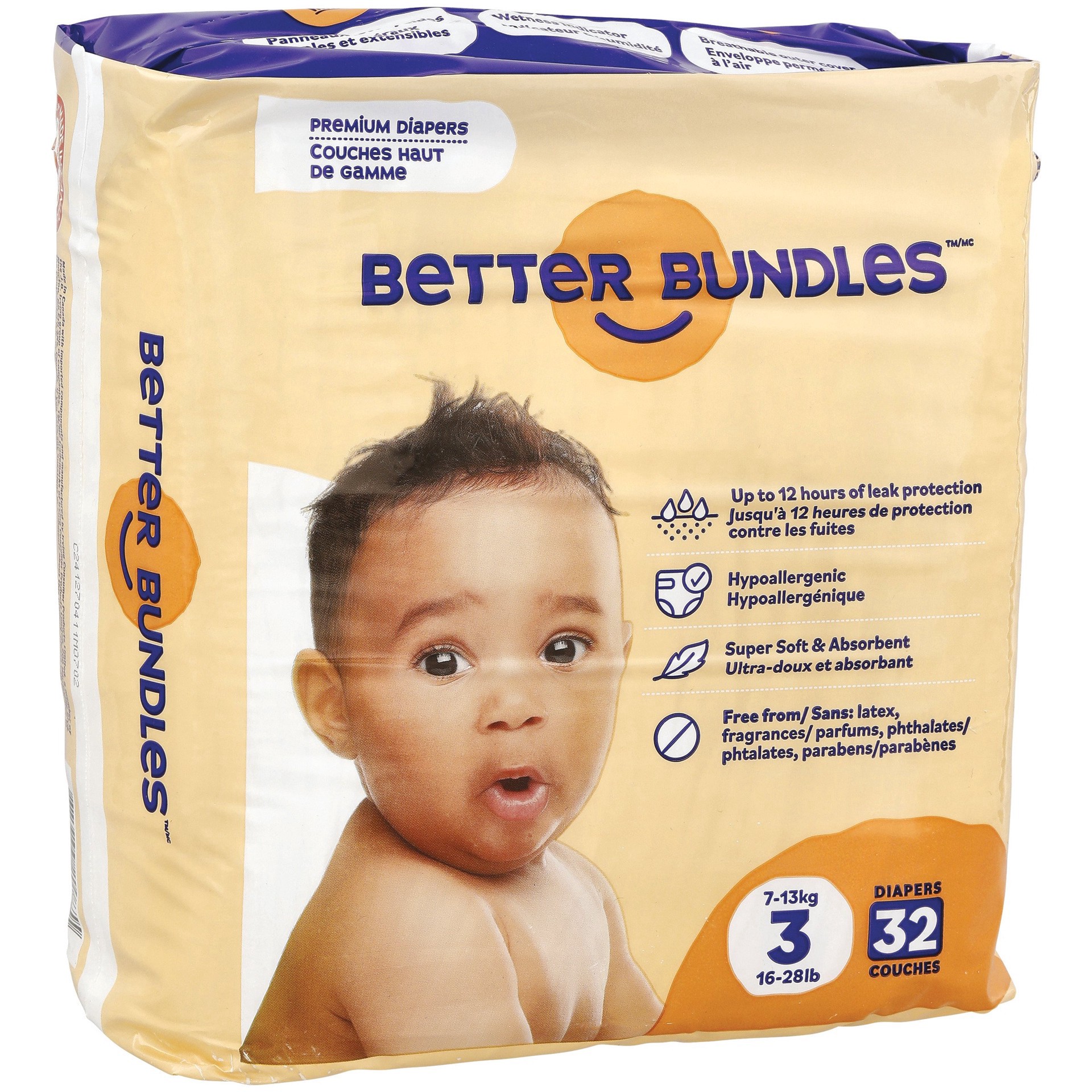 slide 1 of 1, Better Bundles Baby Diapers - Size 3, 32 ct