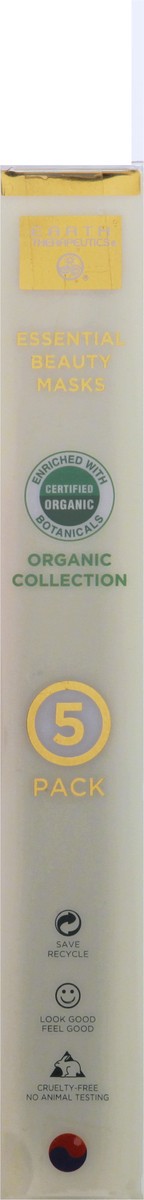 slide 3 of 9, Earth Therapeutics 5 Pack Organic Collection Essential Beauty Masks 1 ea, 1 ct