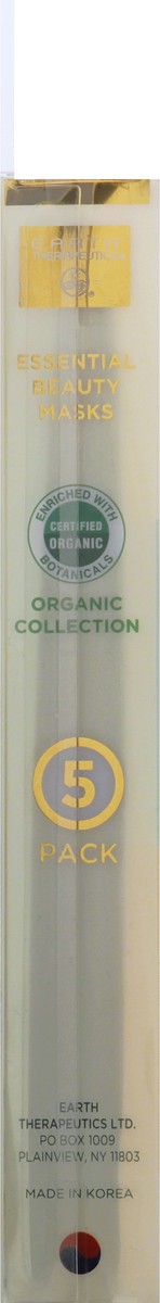 slide 5 of 9, Earth Therapeutics 5 Pack Organic Collection Essential Beauty Masks 1 ea, 1 ct