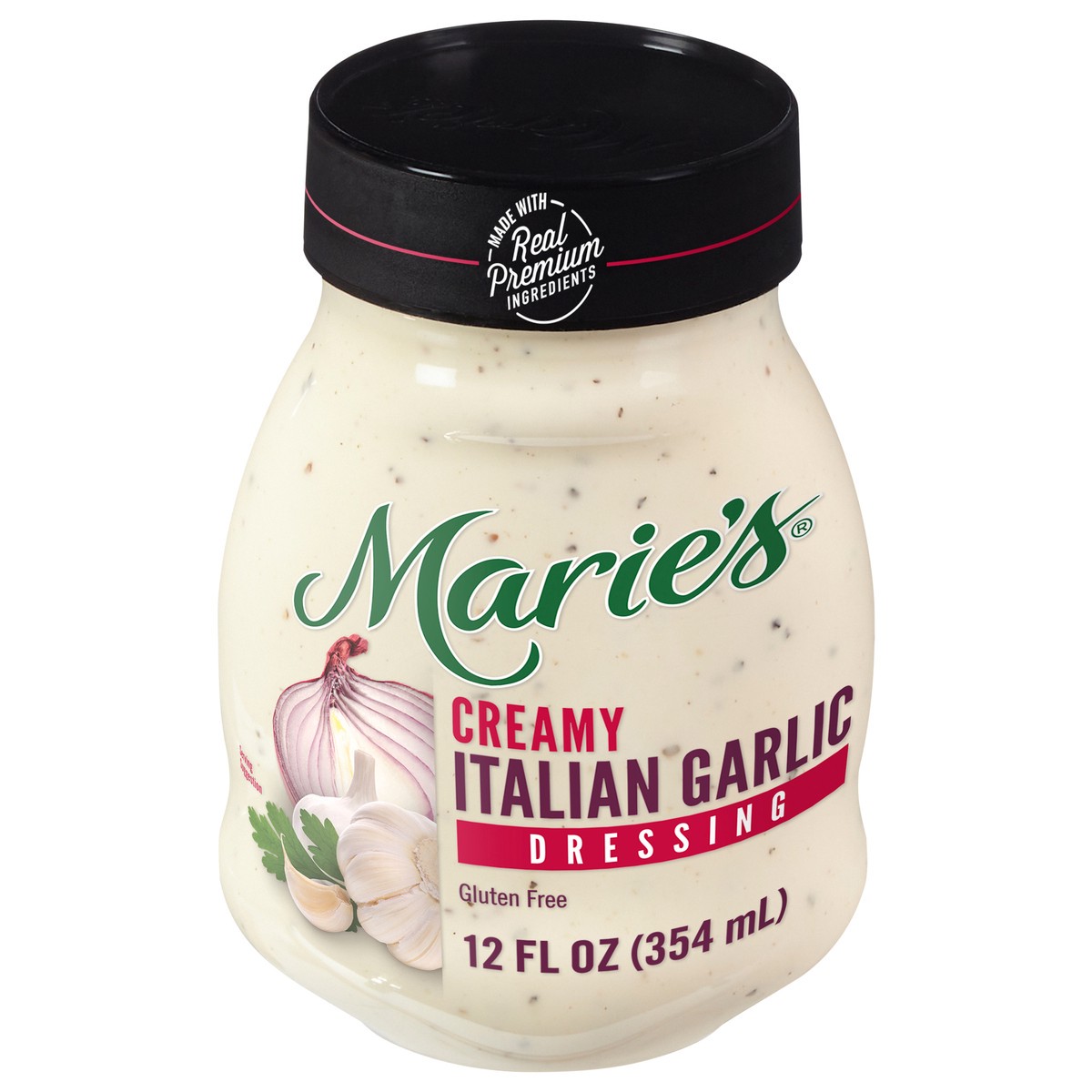 slide 1 of 9, Marie's Creamy Italian Garlic Dressing 12 fl oz, 12 fl oz