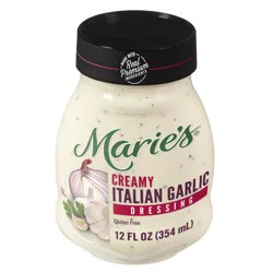 Marie's Creamy Italian Garlic Dressing 12 fl oz Plastic Jar