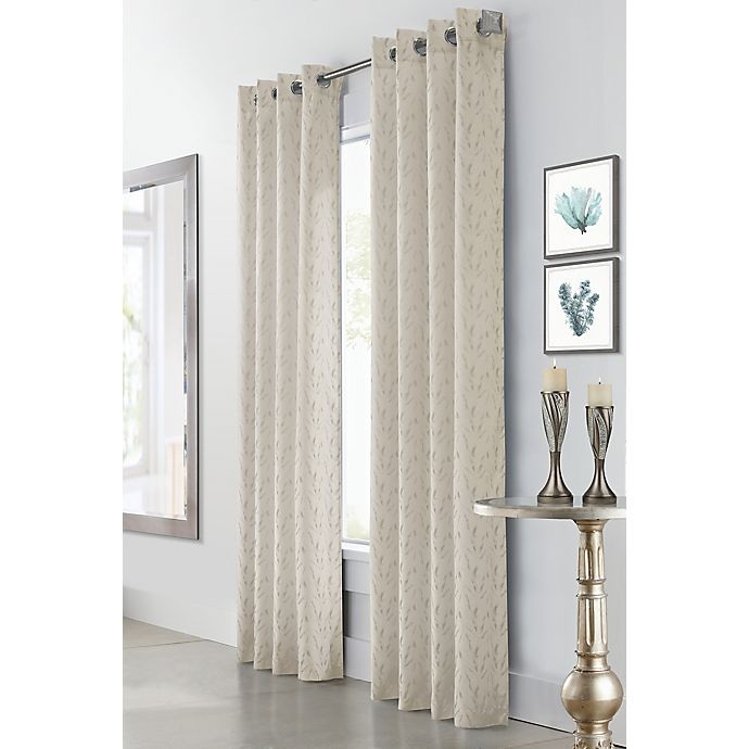 slide 1 of 4, Commonwealth Home Fashions Arcadia Grommet Window Curtain Panel - Off White, 84 in