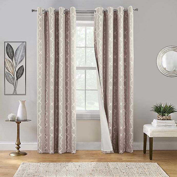 slide 2 of 5, Commonwealth Home Fashions Roxboro Grommet Window Curtain Panel - Natural, 84 in