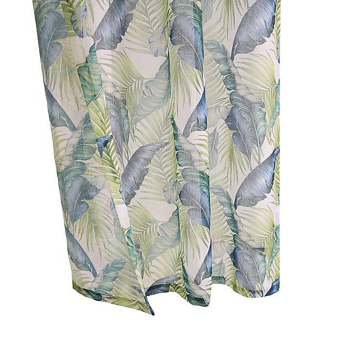 slide 2 of 5, Commonwealth Home Fashions Bonaire Botanical Grommet Outdoor Curtain Panel - Green, 84 in