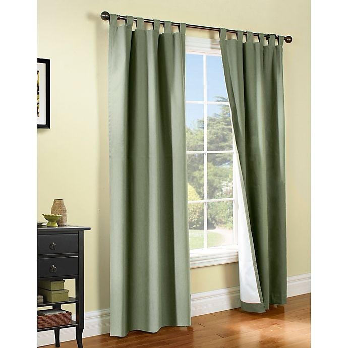 slide 1 of 1, Commonwealth Home Fashions Thermalogic Weathermate 54-Inch Tab Top Window Curtain Panels - Sage, 2 ct; 54 in