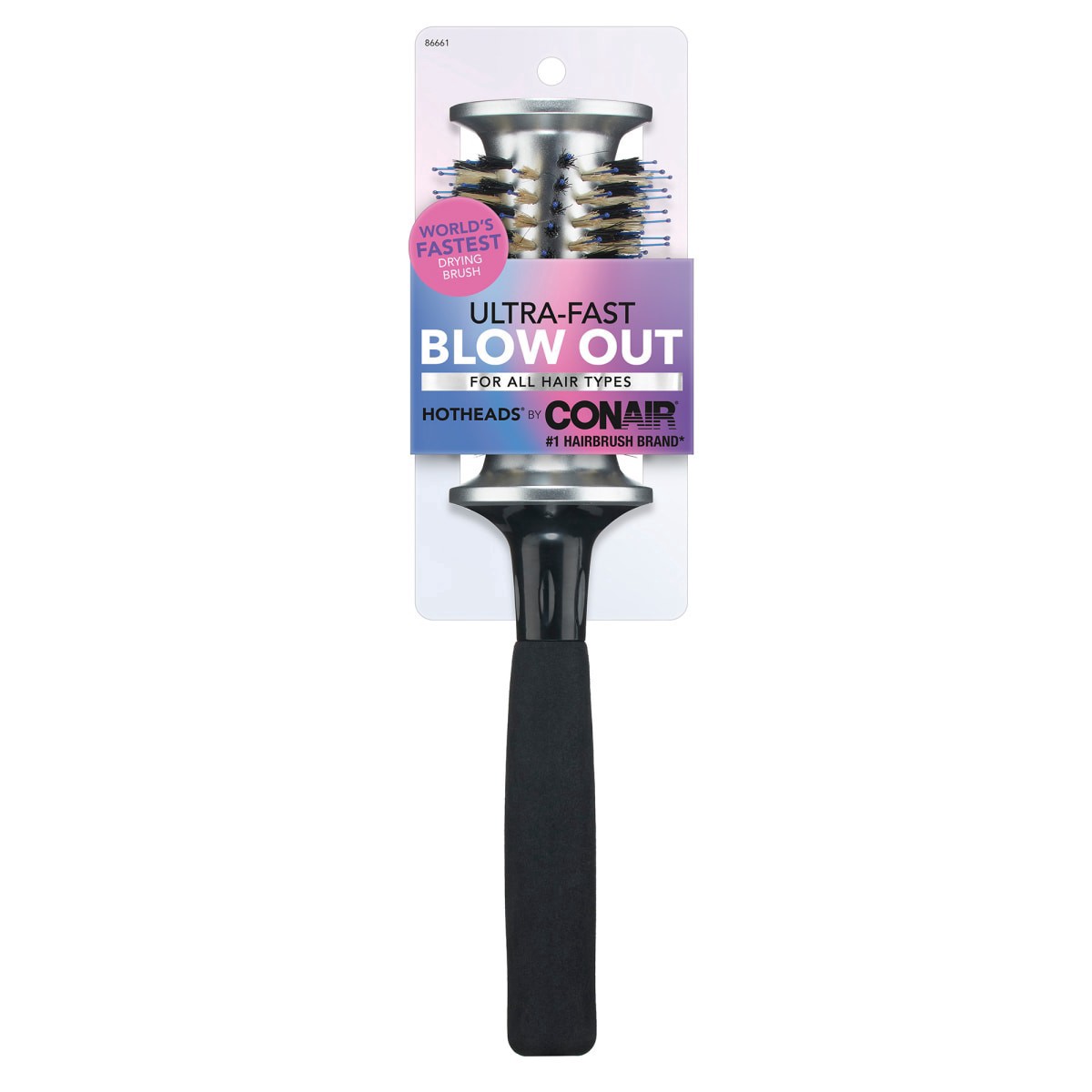 slide 1 of 5, Conair Hot Head Pro Styling Medium Speed Porcupine Brush, 1 ct