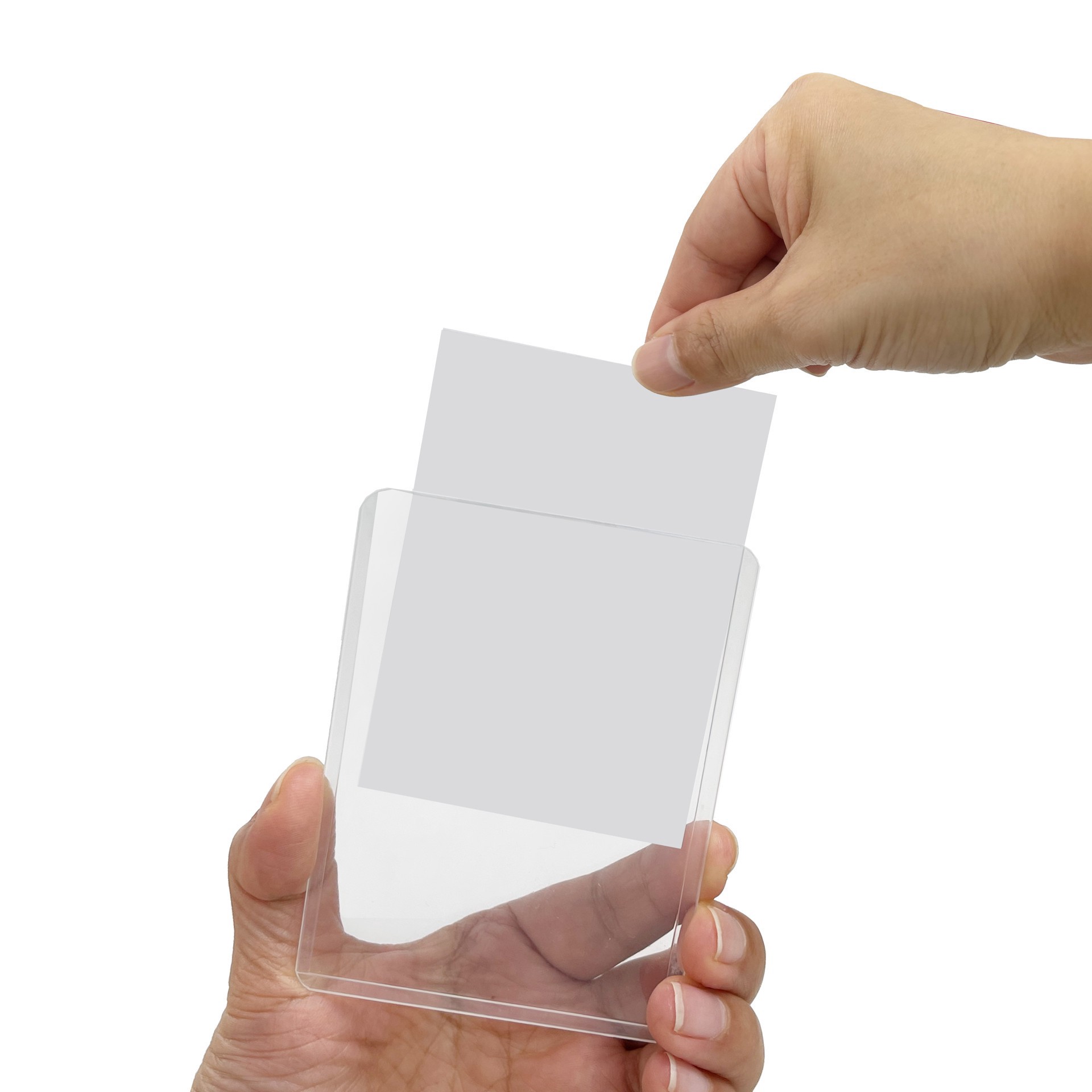 slide 3 of 5, Clear Plastic Top Loading Trading Card Holders, 25ct. By Studio Decor, 25 ct