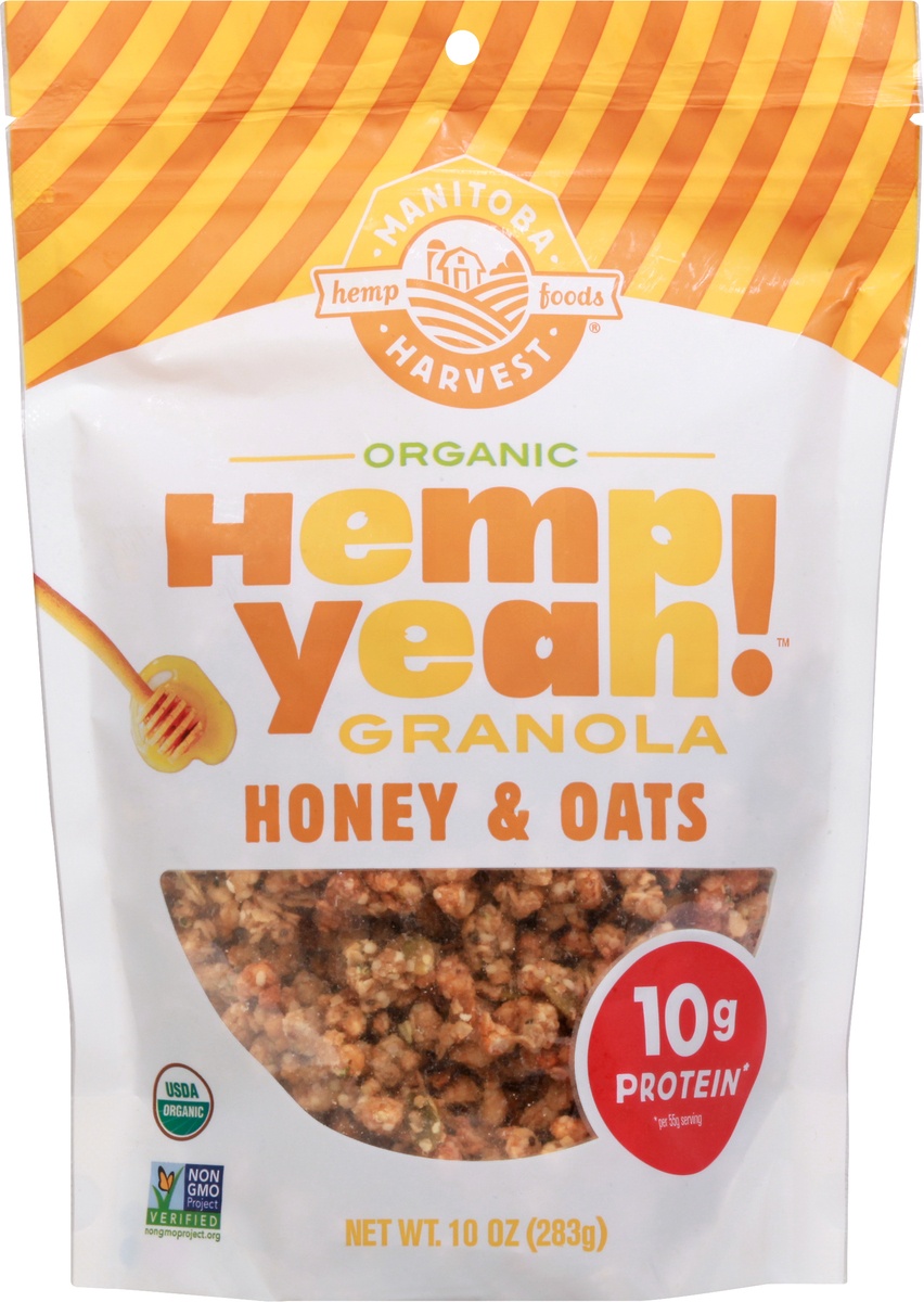 slide 8 of 8, Manitoba Harvest Honey & Oats Hemp Granola, 10 oz