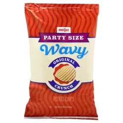 Meijer Family Size Wavy Potato Chips