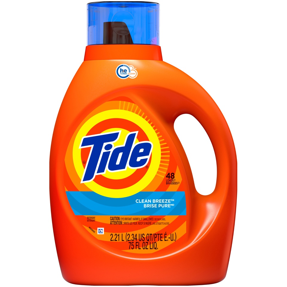 Tide Clean Breeze Brise Pure Liquid Detergent 75 fl oz | Shipt